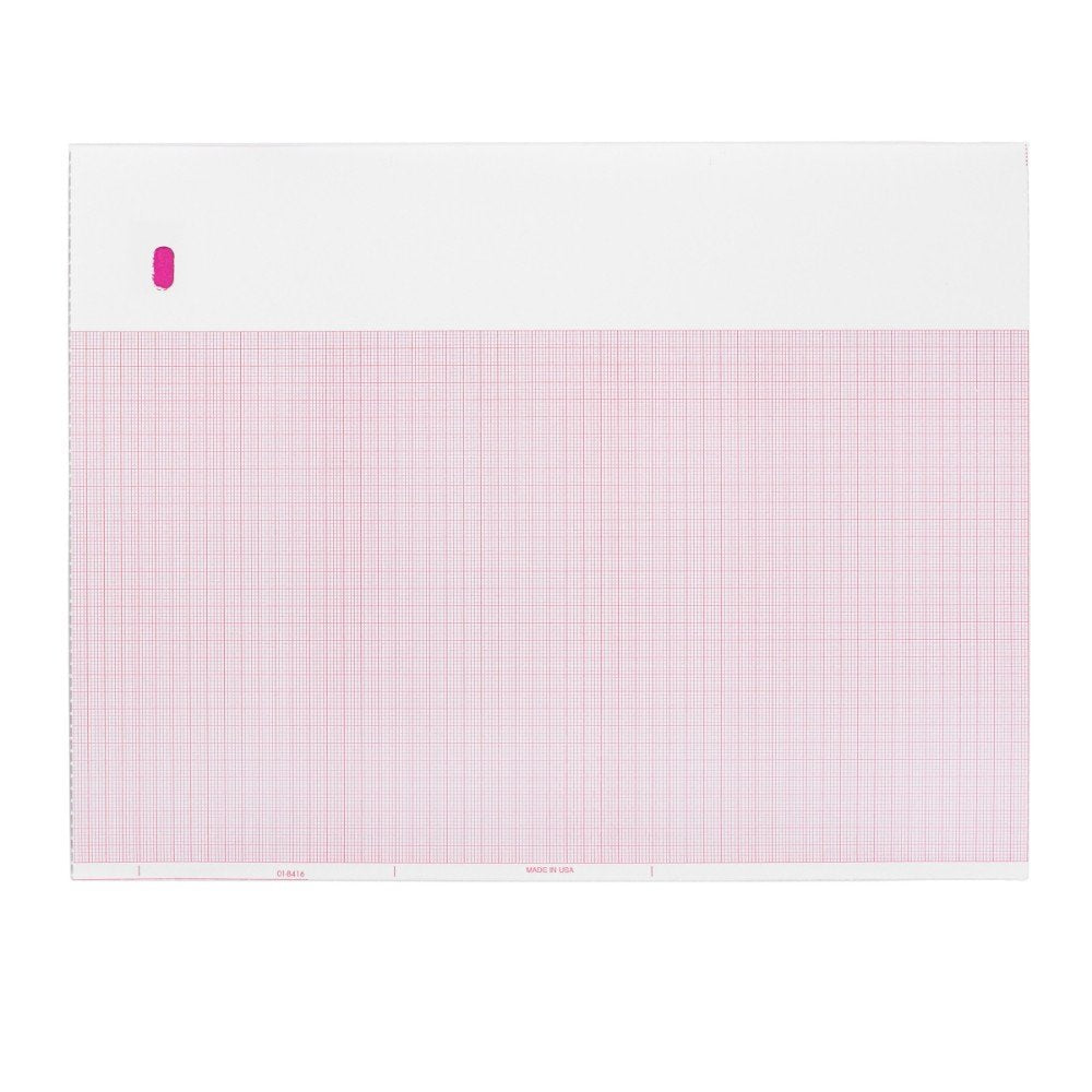 ECG EKG Paper GE Marquette 9402-061 Compatible Thermal Recording Sheets 16 Packs per Case