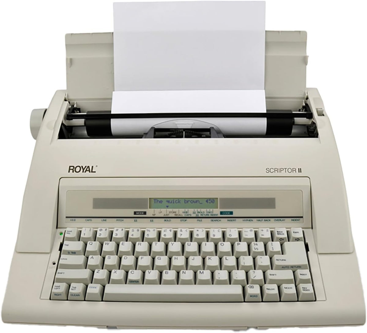 ROYAL 69147T Scriptor II Typewriter, White