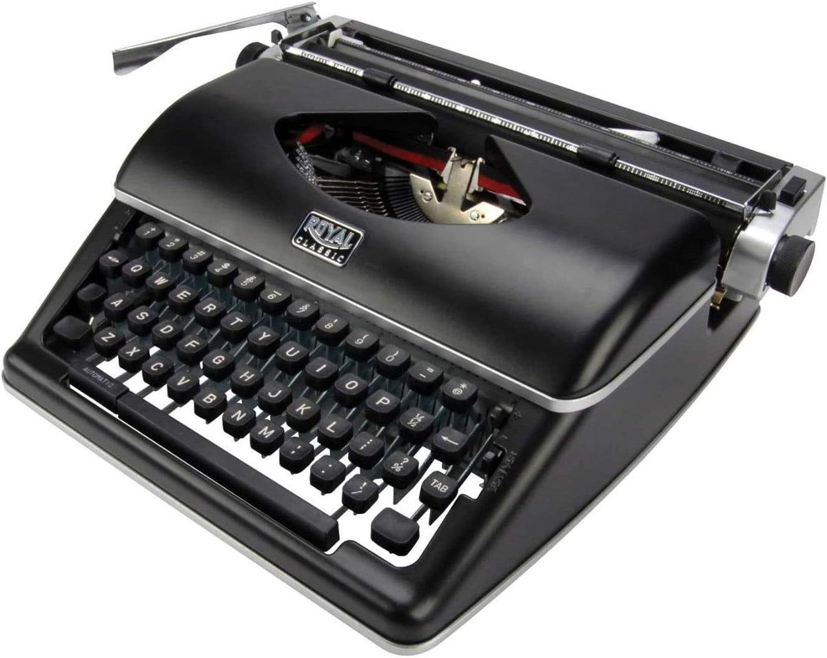 Olivetti Royal Classic Manual Typewriter (Black) Bundle