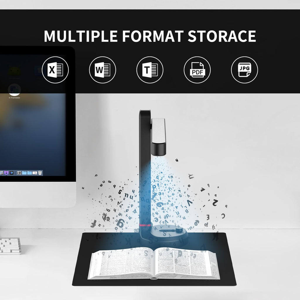 NetumScan 13MP Book Document Camera for Teachers with Windows,Mac OS,Linux