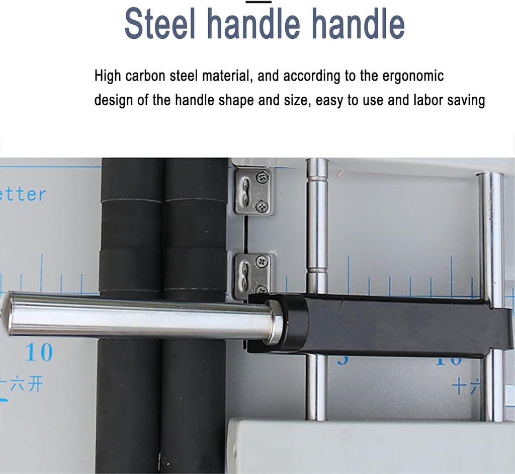 3 In 1 Creasing Machine, A3 Paper Saddle Stitch Flat-Clinch Automatic Binding Machine with 5 Nail Positions, A Variety of Binding and Folding Methods, Compatible With 24/6 Type Staples for Cards