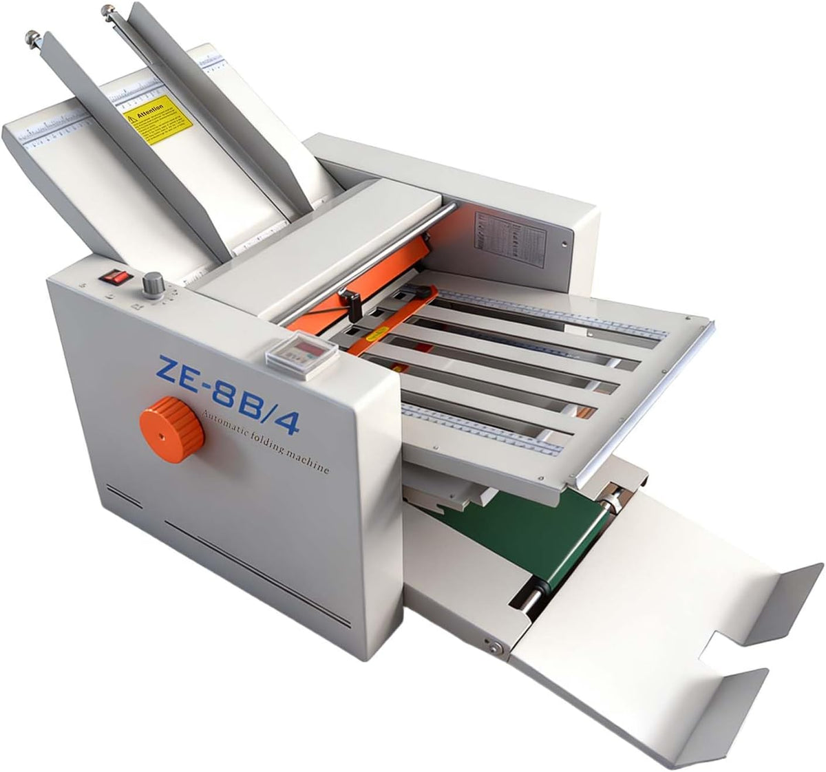 Automatic Paper Folding Machine with 4 Folding Trays, Max Speed 262 ft/min, Max Folding Size 12ââ X 27ââ, High Speed Paper Folder, Adjustable Speed with Automatic Paper Counting