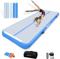 AKSPORT Gymnastics Air Mat Tumble Track Tumbling Mat Inflatable Floor Mats with Air Pump for Home Use/Tumble/Gym/Training/Cheerleading/Parkour/Beach/Park/Water