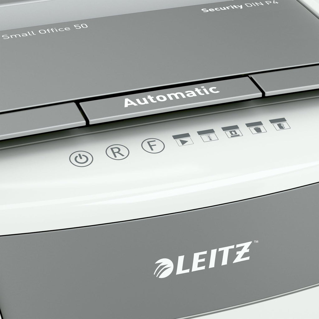Leitz IQ Paper Shredder, Cross Cut, 10 Sheet, 6 Gallon Bin, P4 Security, Slim, Anti-Jam, Home Office (170004)