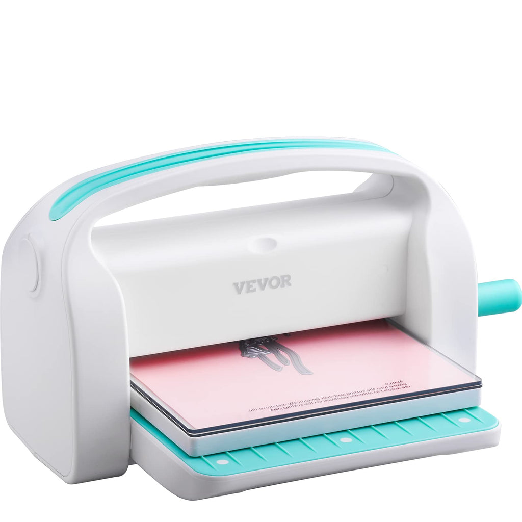 VEVOR Manual Die Cutting and Embossing Machine, 9" Opening, Portable Die Cut Machine Set with Cutting Dies, Embossing Folders, Paper Sheets, Cutting Plates, for Scrapbooking, Card Making, Crafting