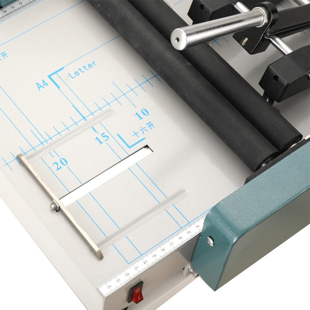 A3 Folding Binding Machine Manual Paper Booklet Folder 110V Booklet Making Machine Folding Staple Book Binding Machine Pamphlet Stapler for Printing Factories and Schools