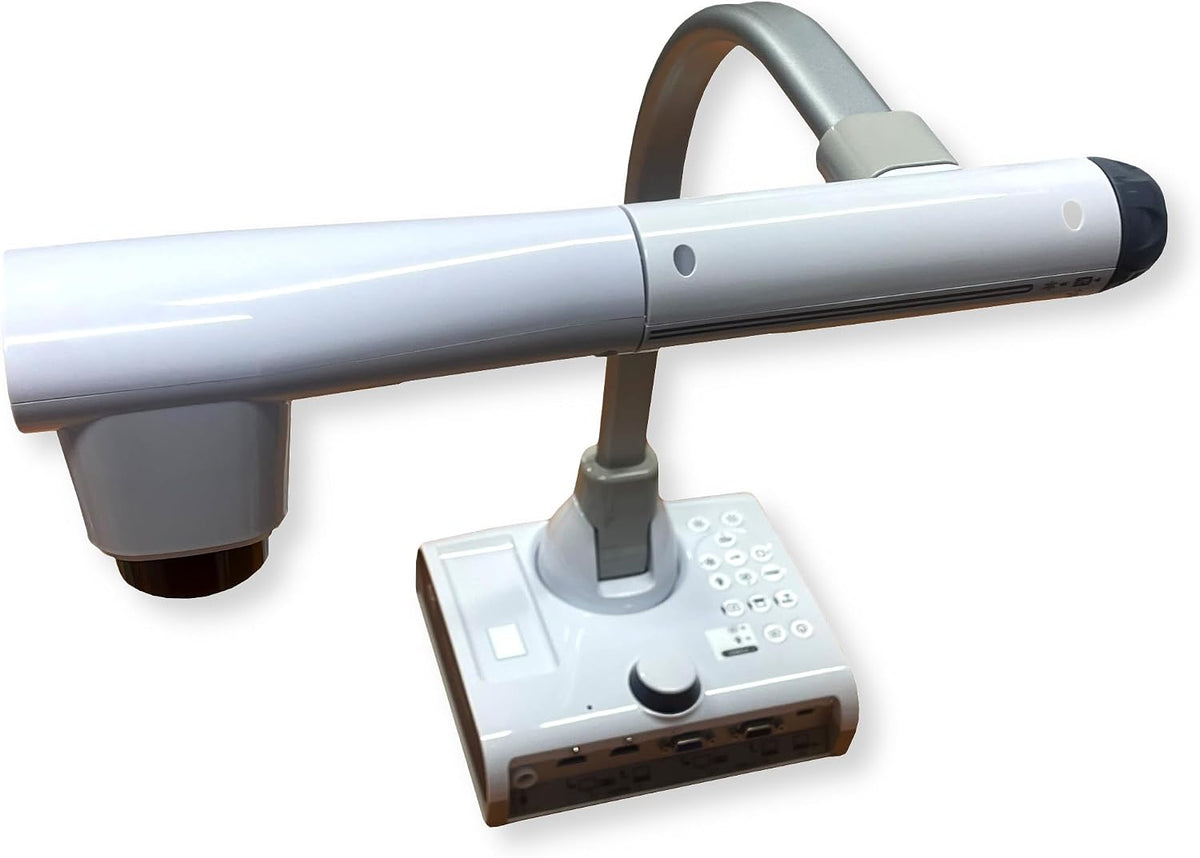 Elmo 1380 Model TT-12G Interactive Document Camera, 4K Ultra HD, 12MP Sensor, Built-in Mic, Multi-Angle Flexible Arm, HDMI/USB/VGA, 192x Zoom, for Classroom Distance Learning, Replaced 1379 TT-12W
