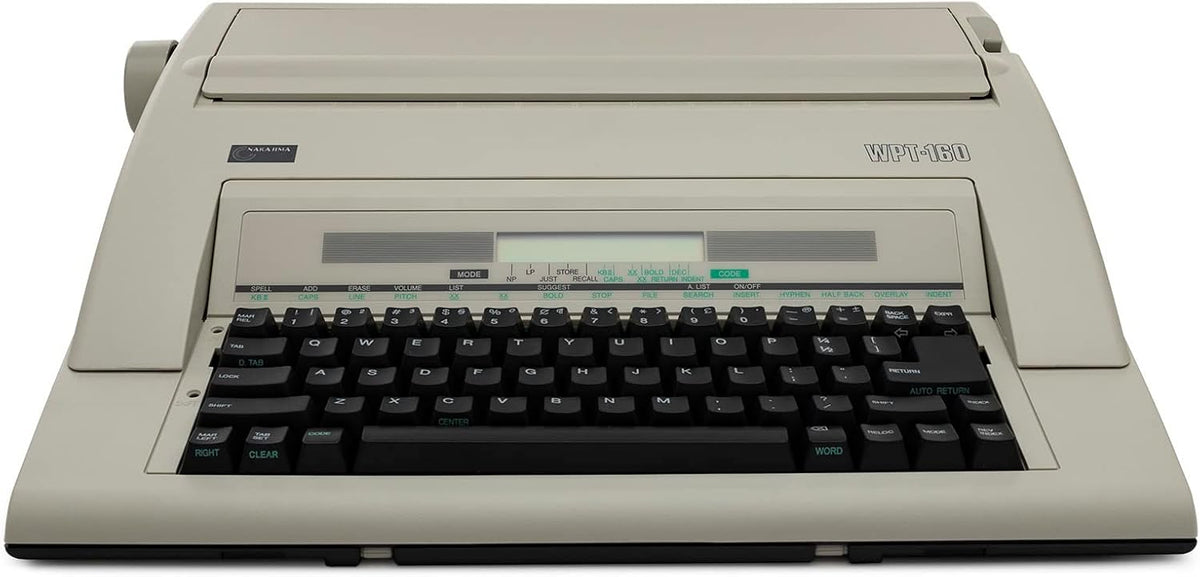 Nakajima WPT-160 Electronic Portable Typewriter Bundle