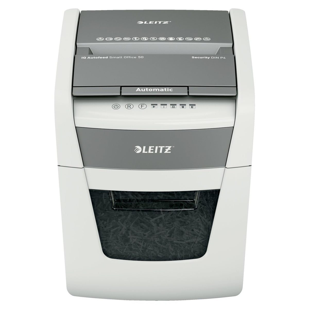 Leitz IQ Paper Shredder, Cross Cut, 10 Sheet, 6 Gallon Bin, P4 Security, Slim, Anti-Jam, Home Office (170004)