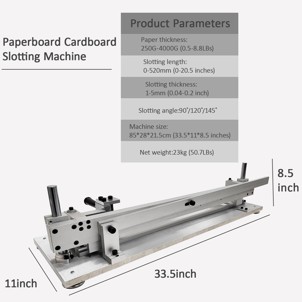 HayWHNKN Paperboard Cardboard Slotting Machine Manual Multi-Angle Grooving Tool for Gift & Product Boxes Adjustable Slotting Thickness 0.04-0.2 Inch for Small Batch & Sample Making