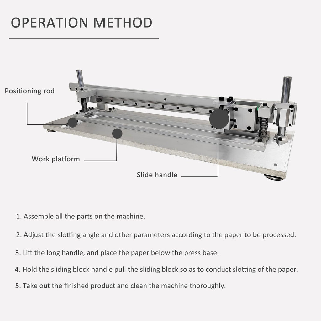 HayWHNKN Paperboard Cardboard Slotting Machine Manual Multi-Angle Grooving Tool for Gift & Product Boxes Adjustable Slotting Thickness 0.04-0.2 Inch for Small Batch & Sample Making