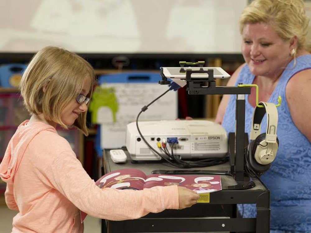 Dewey the Document Camera Stand with Microscope and Light