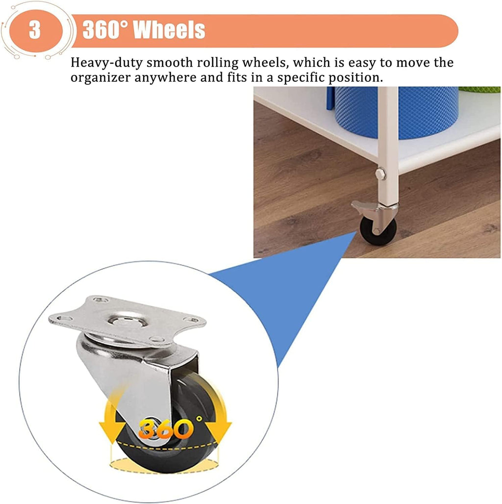 Large Yoga Mat Storage Cart with Wheels, Floor Metal Yoga Mat Holder Basket, Gym Foam Rollers Organizer, for Gym/Yoga Studio Hold 20 Exercise Mats