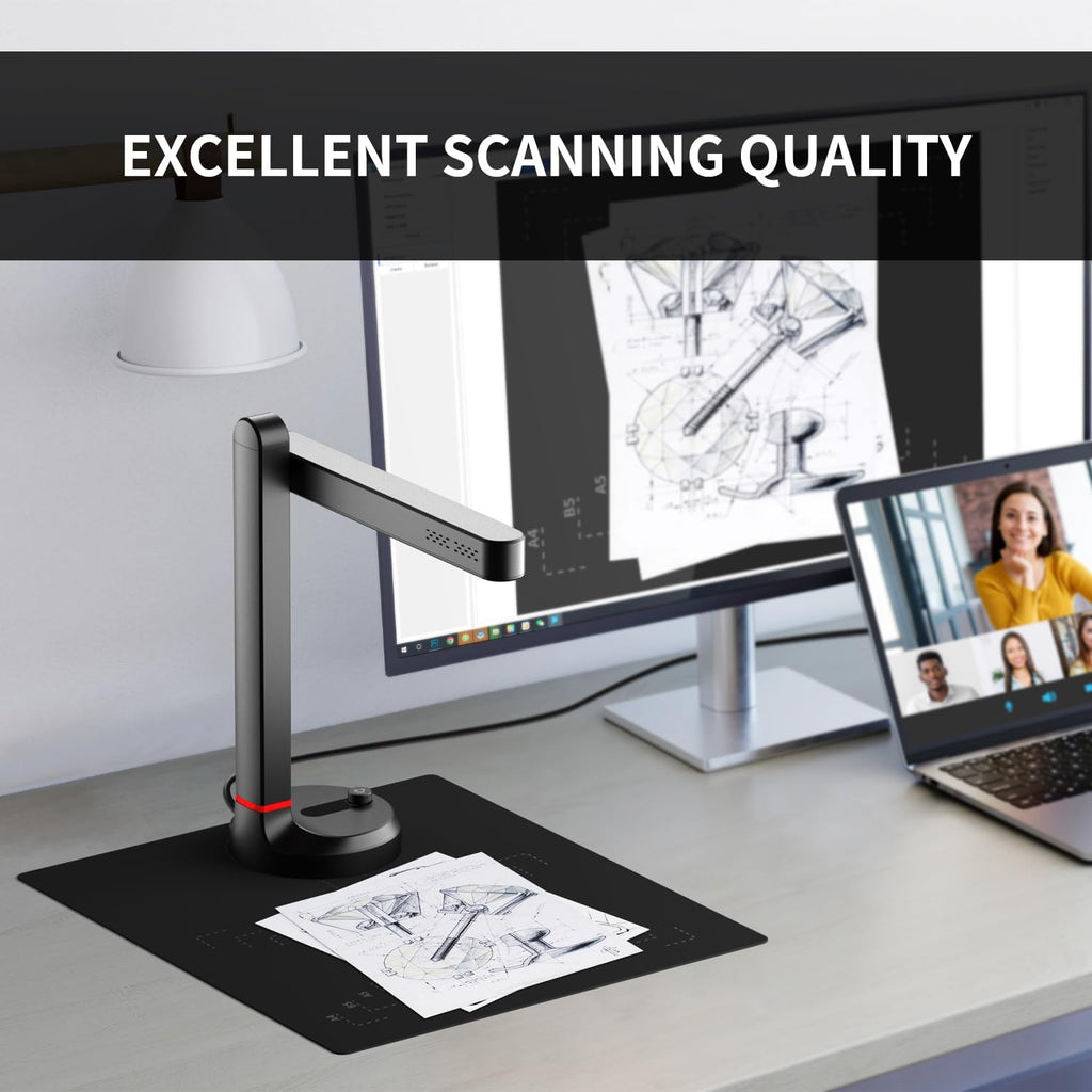 NetumScan 13MP Book Document Camera for Teachers with Windows,Mac OS,Linux
