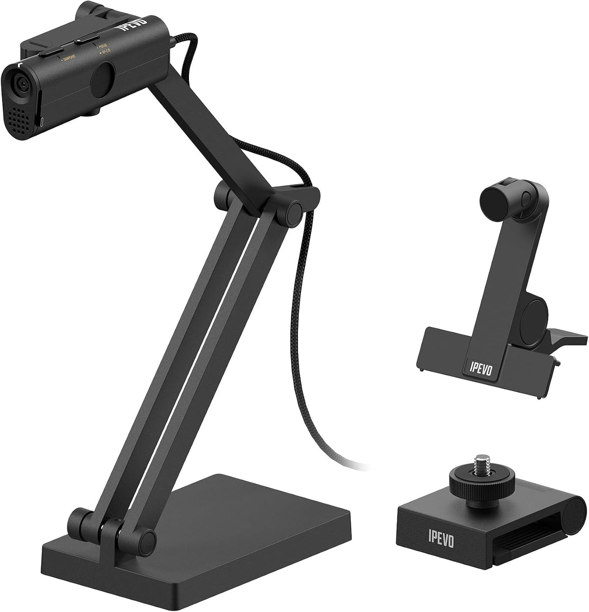IPEVO P2V Ultra 4K/13MP Object Camera with Full Package, 1cm Super Macro Focus, Handheld, Doc Cam, Built-in Mic with AI Noise Reduction, for Close-up Demo, Teaching, Presentation & Online Meeting
