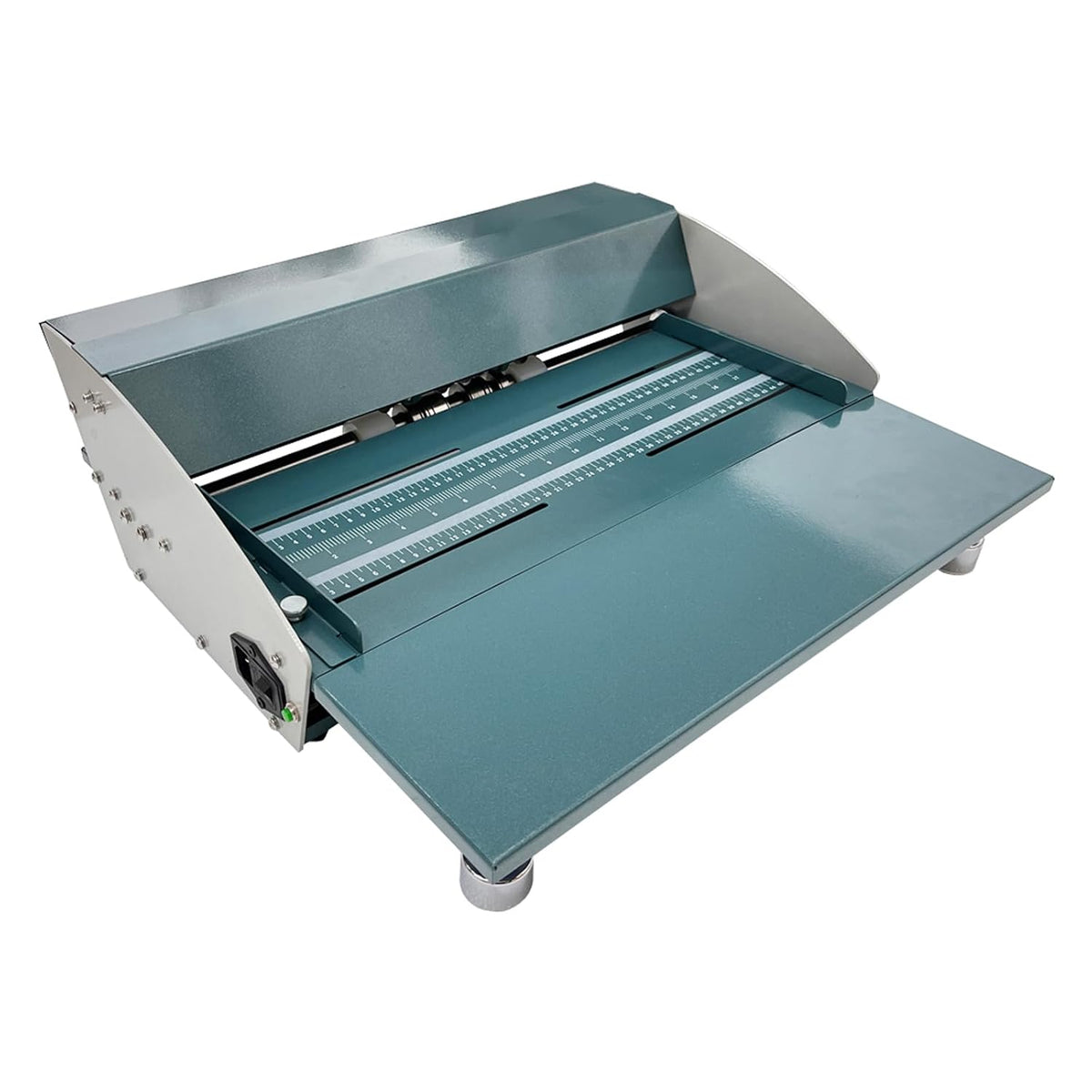INTBUYING Electric Paper Creasing Machine 110V 3 in 1 Creaser with Extend Bench 18 Inch Paper Creaser Folding Machine