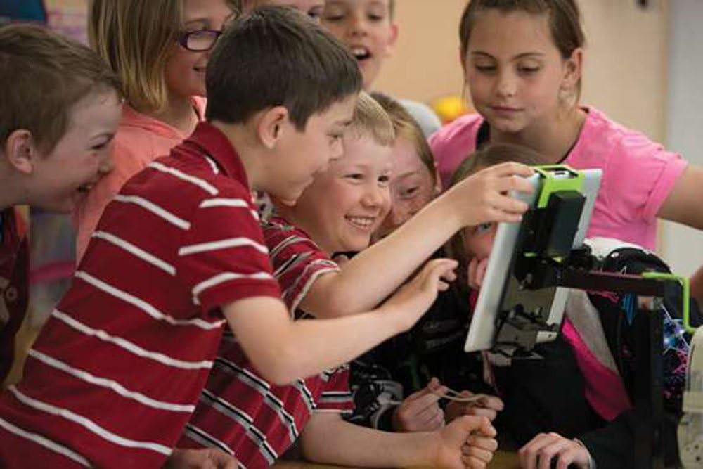 Dewey the Document Camera Stand with Microscope and Light