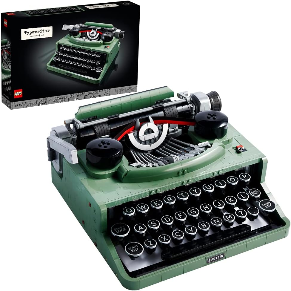 Lego 21327 Ideas The Vintage Writing Machine, Original Gift, Creative Hobby Kits for Adults, Building Set