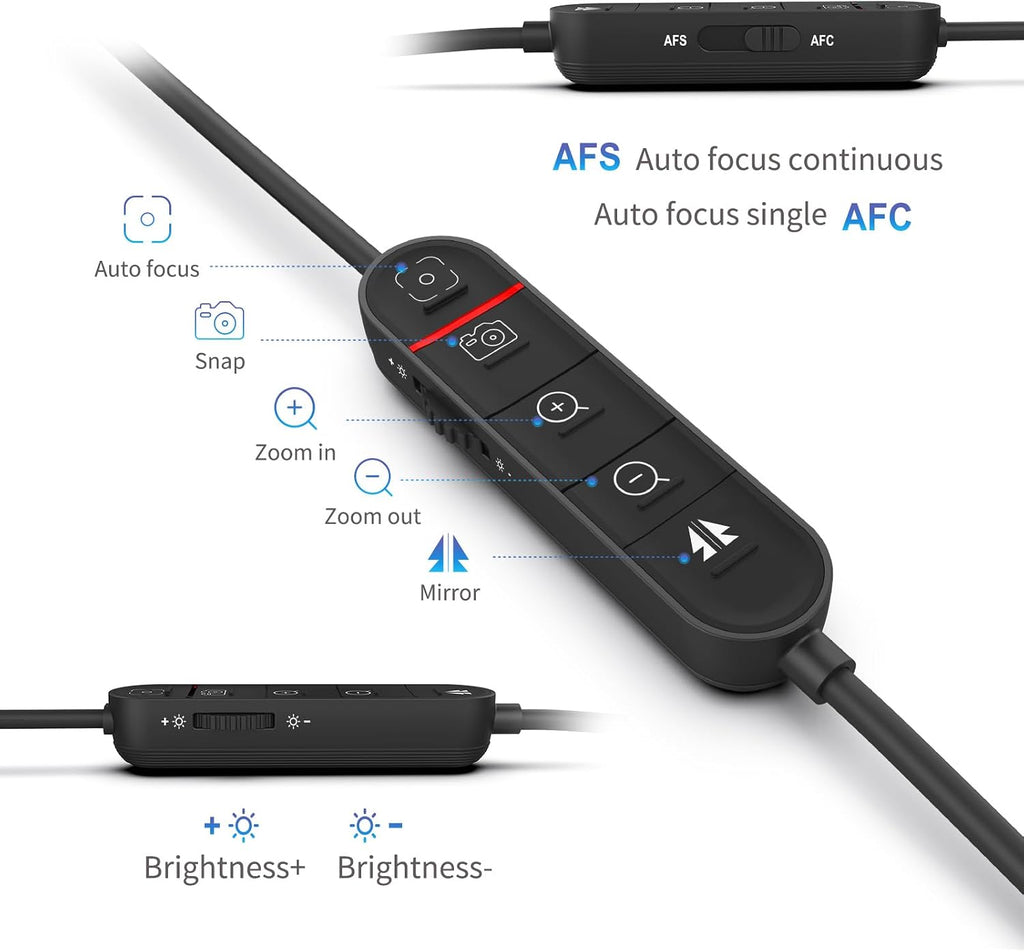 JOYUSING 4K Document Camera Webcam with Fast PDAF, for Real-time Projection, Web Conferencing, Distance Learning, Remote Teaching - Mac, Windows