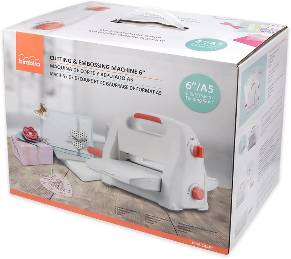 BiraBira Die Cutting & Embossing Machine Feeding Slot: 6 1/4", Adjustable