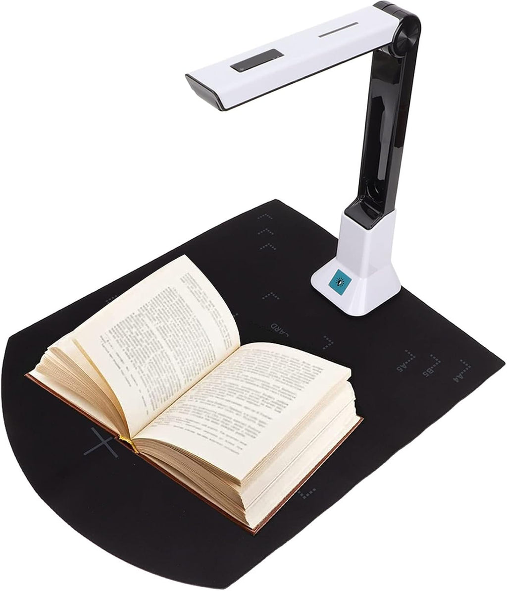 Document Scanner Camera, HD 8MP Portable Scanner, Multi Language OCR USB Book Scanner, Real Time Projection, Video Recording for 2003, Vista SP1, 7, 8