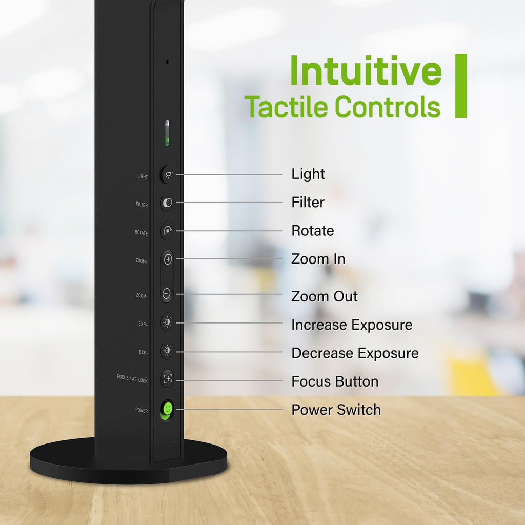 IPEVO VZ-R Ultra HDMI/USB Dual-Mode 13MP Document Camera, 4K, Mac, Windows, Chromebook, Connects to IFPs, TVs, Monitors, Projectors Without Computer. for Classroom, Teaching, Learning, Online Meeting