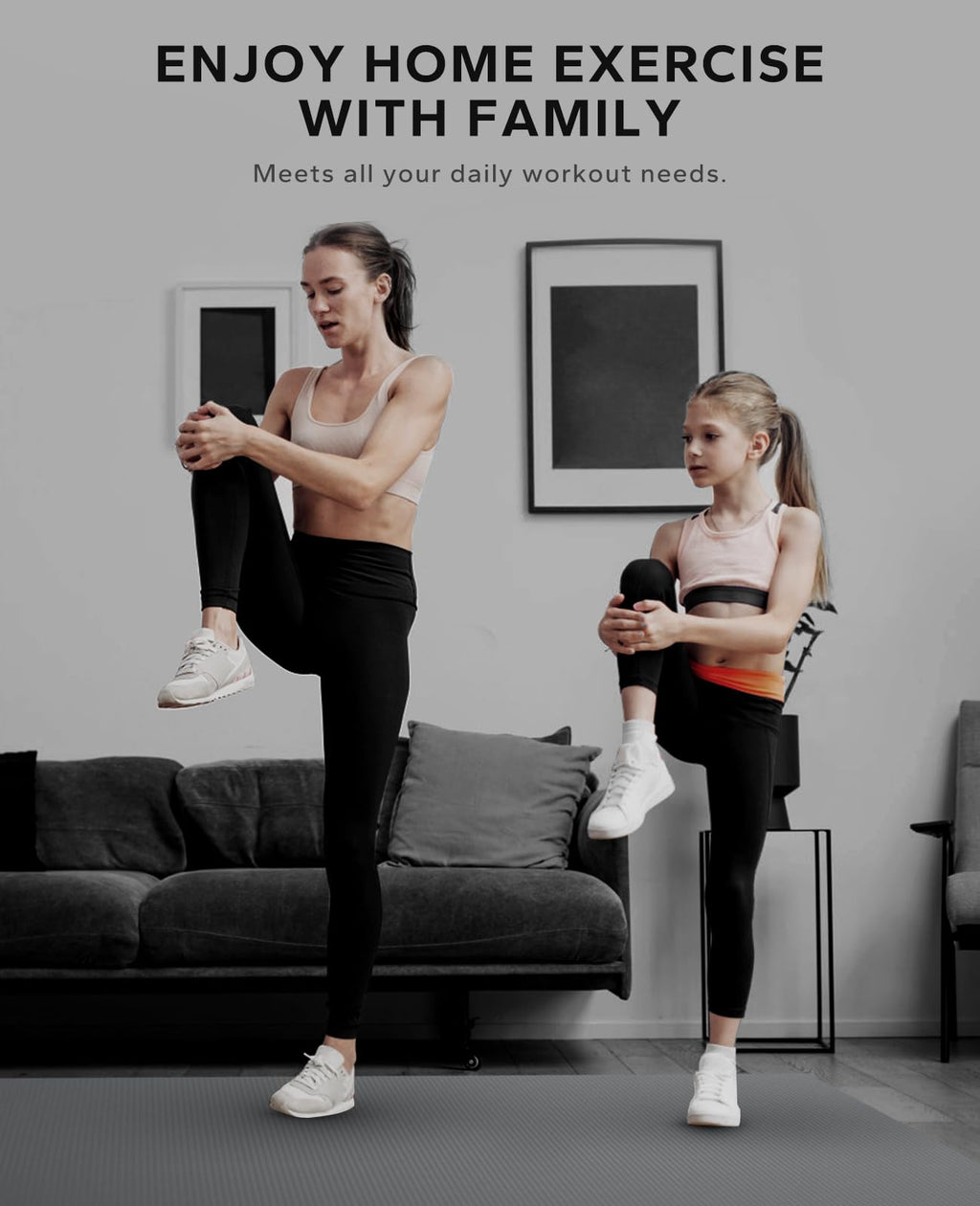 HAPBEAR Large Exercise Mat-6'x4'/7'x5'/6'x8'/6'x9'/6'x10'/6'x12'x 1/3"(8mm)