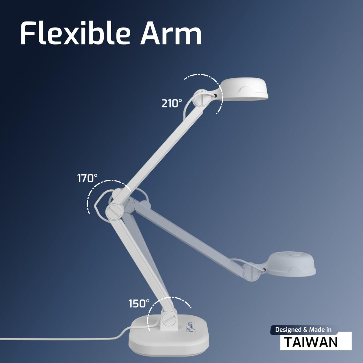 INSWAN INS-Flip 4 Foldable 4K 13MP Document Camera, LED, Mic,Light 0.67 lbs