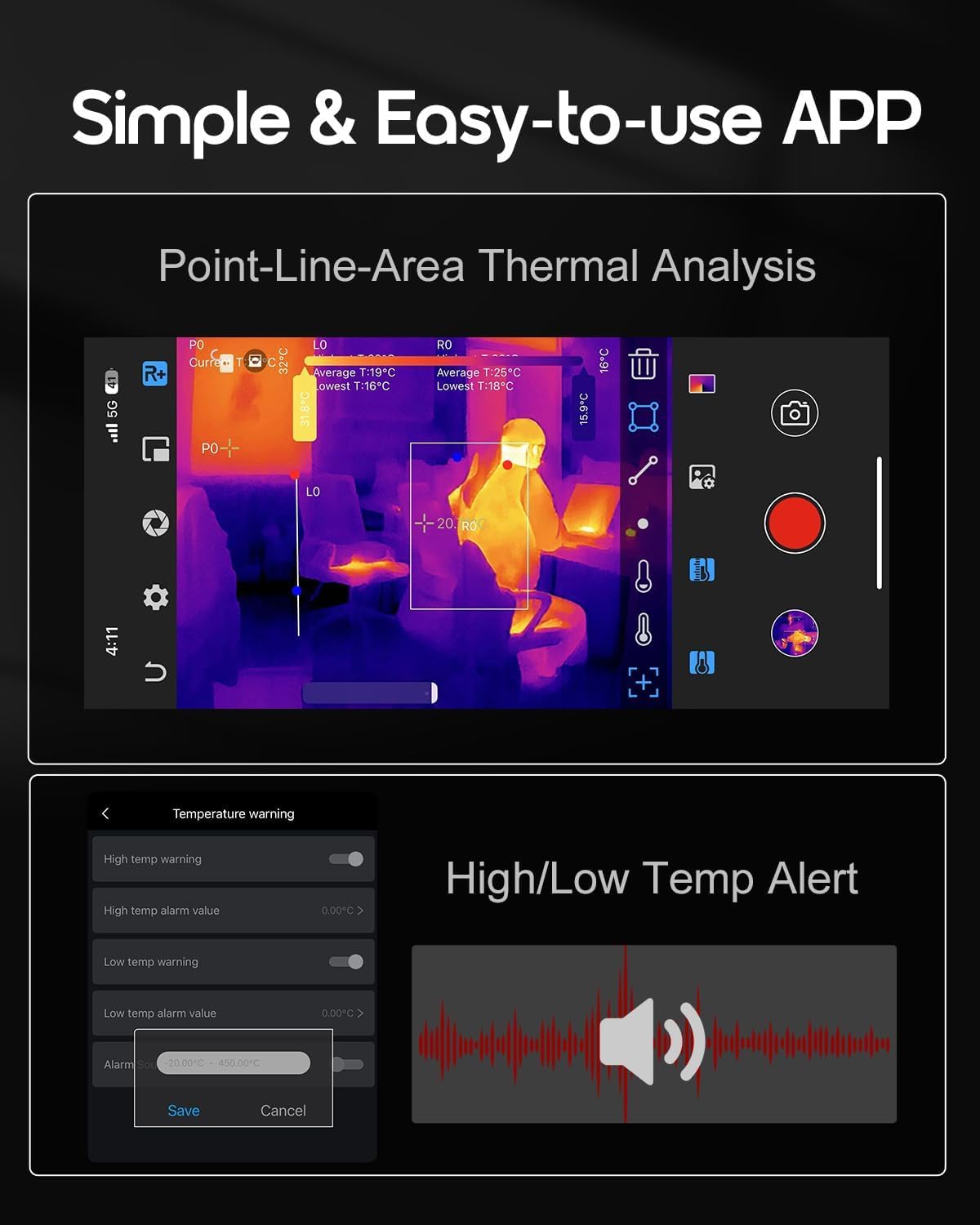 REVASRI Thermal Imaging Camera,320x240 Super IR Resolution