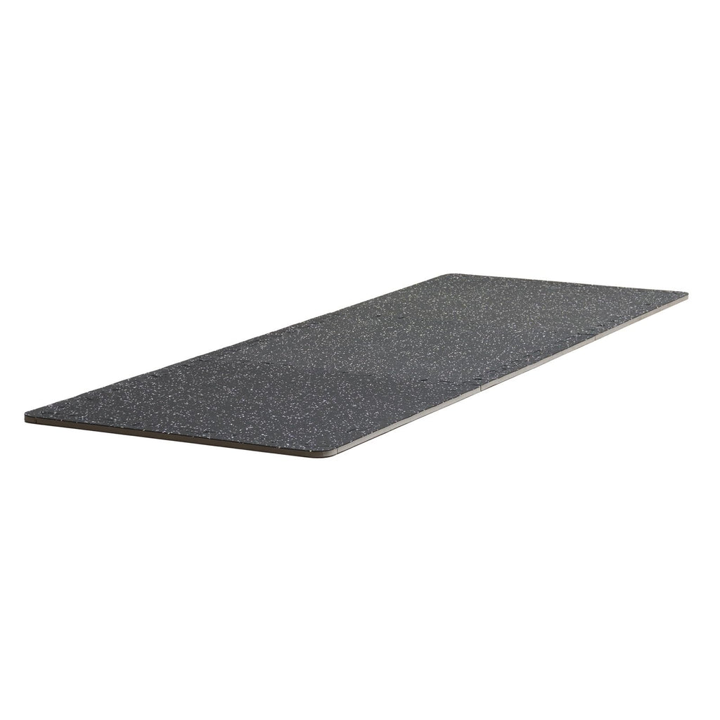 VEVOR 0.56Inch 48sq.ft 12 Tiles Gym Flooring for Home Gym, Rubber Top with High Density EVA Foam, 25 x 25In Gym Floor Exercise Equipment Mats, Interlocking Gym Mats, Puzzle Workout Mats, Black & Gray