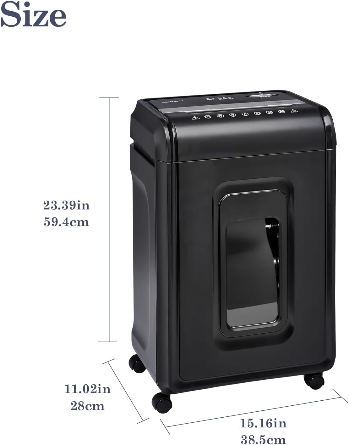 18âSheet MicroâCut Paper Shredder for Home Office â Pâ4 Security, 30âMin Continuous Run, 7âGallon Bin, Portable on 360Â° Casters, AntiâJam, Quiet MicroâCut Document Shredder