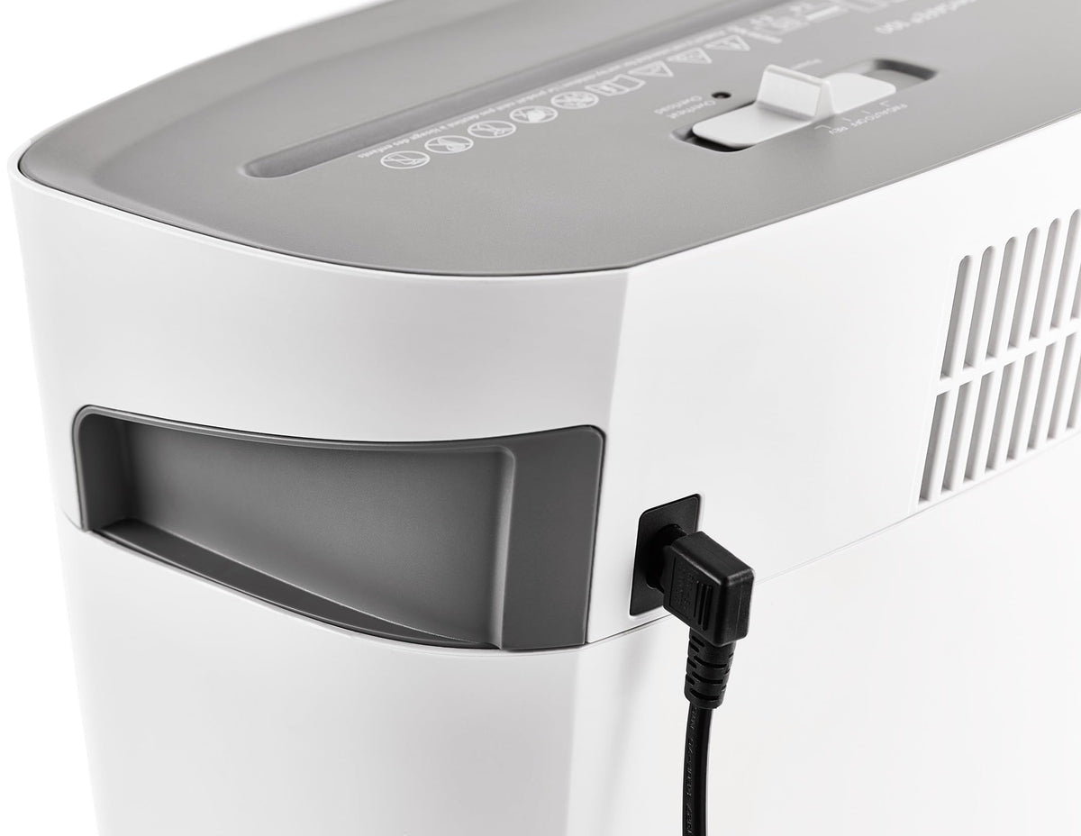 Dahle PaperSAFE PS 100 Paper Shredder, Oil Free, Jam Protection, Security Level P-4, 5 Sheet Max, Shreds Staples, Paper Clips & Credit Cards