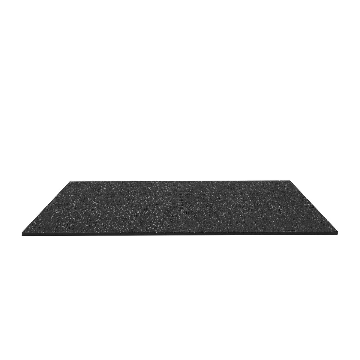 VEVOR 0.56Inch 96sq.ft 24 Tiles Gym Flooring for Home Gym, Rubber Top with High Density EVA Foam, 24 x 24In Gym Floor Exercise Equipment Mats, Interlocking Gym Mats, Puzzle Workout Mats, Black & Gray