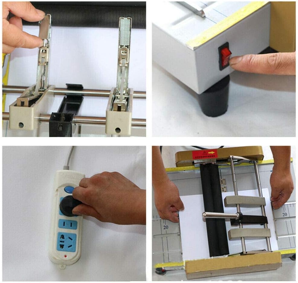 Booklet Making Machine Paper Folding Machine, A3 Booklet Making Machine Paper Folding Booklet Stapling Four-Position Thread Type Book Binding Machine Pamphlet Stapler for Printing Factories 110V