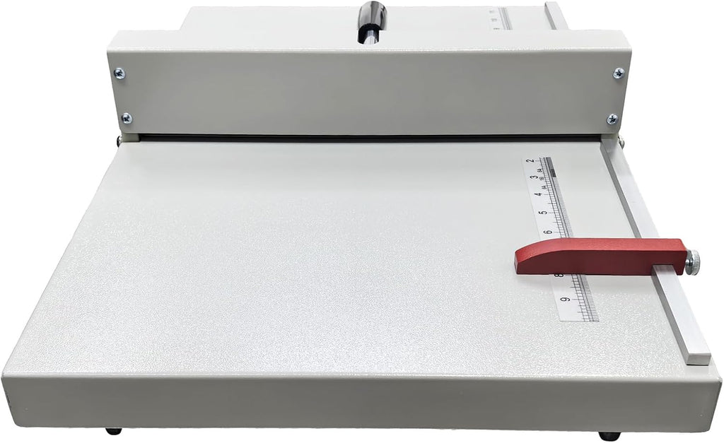 INTBUYING 14in 360mm Manual Creaser, Desktop Paper Creasing Scoring, Manual Creasing Machine, Paper Creaser Folding Machiner for Paper Files Cards Creasing