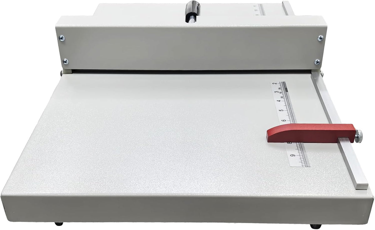 INTBUYING 14in 360mm Manual Creaser, Desktop Paper Creasing Scoring, Manual Creasing Machine, Paper Creaser Folding Machiner for Paper Files Cards Creasing