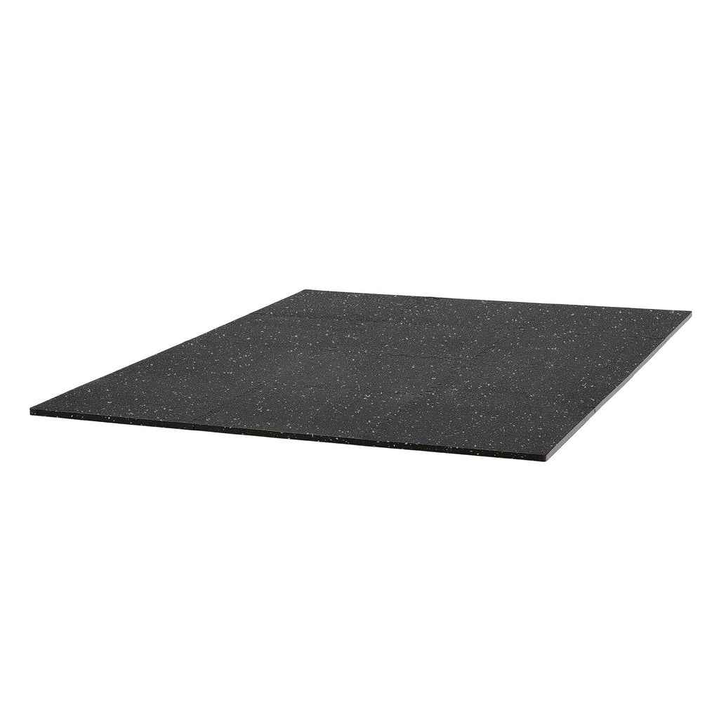 VEVOR 0.56Inch 48sq.ft 12 Tiles Gym Flooring for Home Gym, Rubber Top with High Density EVA Foam, 25 x 25In Gym Floor Exercise Equipment Mats, Interlocking Gym Mats, Puzzle Workout Mats, Black & Gray