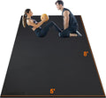 Large Exercise Mat 8'x5'|12'x6'|10'x6'|6'x4'|6'x2' Workout Mat for Home Gym Mats Exercise Heavy Duty Gym Flooring Fitness Mat Large Yoga Mat Cardio Mat for Weightlifting, Jump Rope, MMA, Shoe-Friendly