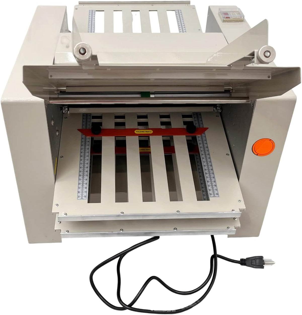 TECHTONGDA Automatic Paper Folding Machine 2"x3" up to 12"x27" Folded Size 110V