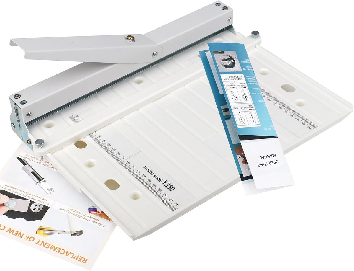 Manual Paper Creaser 13.78Inch Creasing Machine with Extended Positioning Block Paper Folder Folding Machine for Paper Book Covers Cardstock Brochures Invitations (Portable Styleï¼