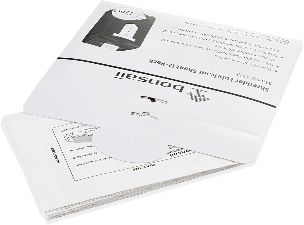 Bonsaii C149-C Shredder and 12-Pack Lubricant Sheets