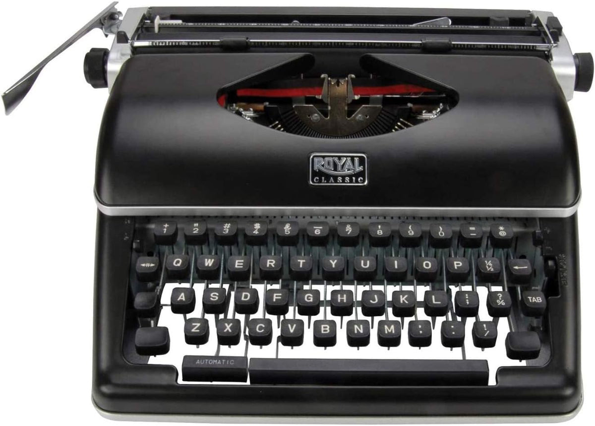 Olivetti Royal Classic Manual Typewriter (Black) Bundle