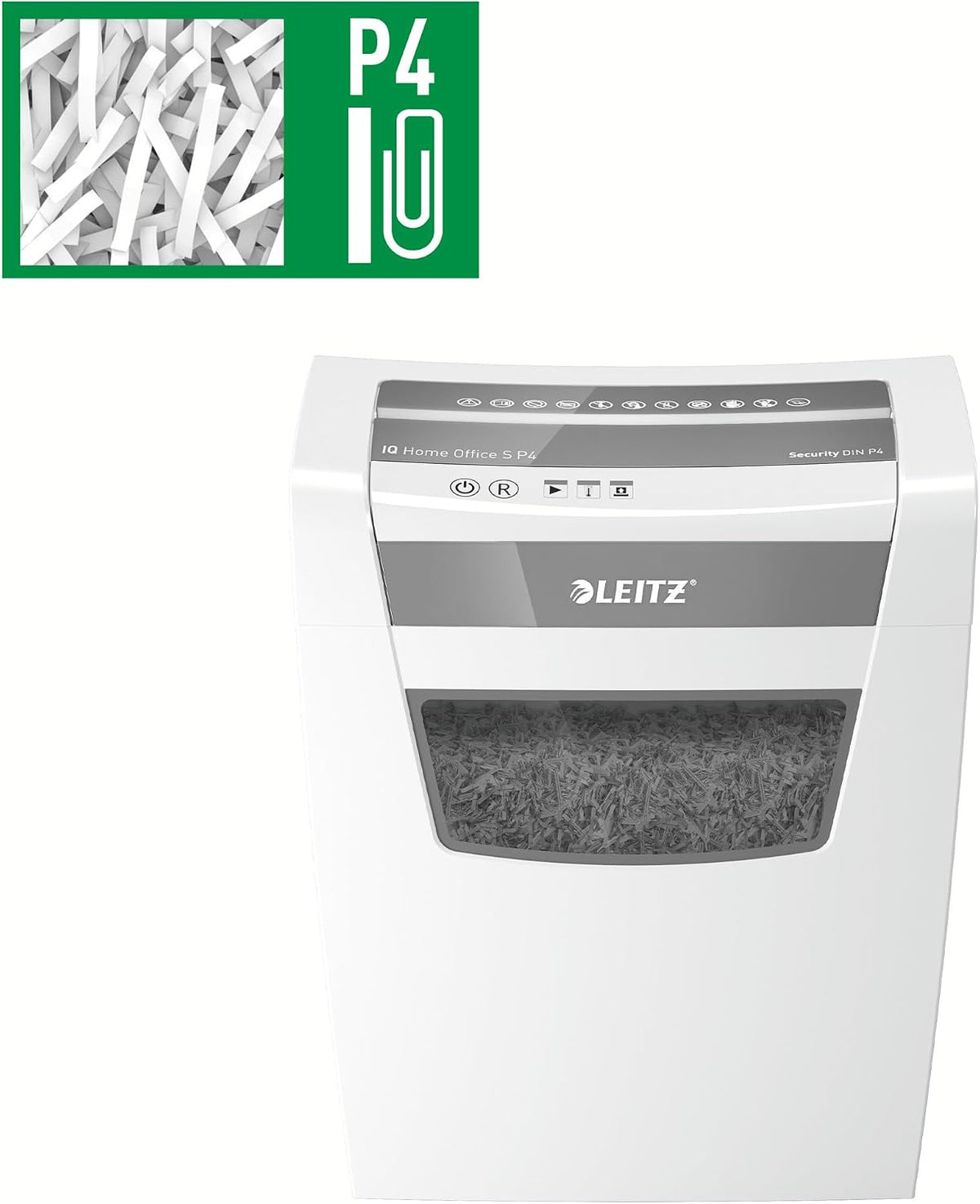 Leitz IQ Home Office S Paper Shredder, Capacity 9-8 Sheets (70-80 g/mÂ²