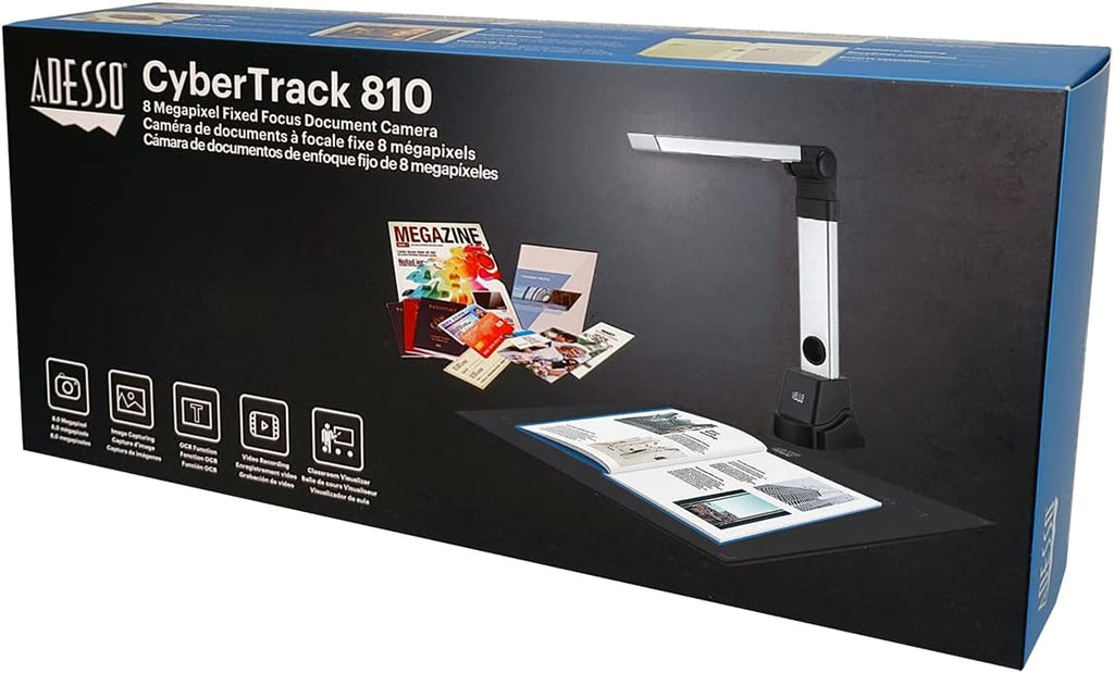 Adesso Cybertrack 810 8.0-MP Fixed-Focus Document Camera for Windows