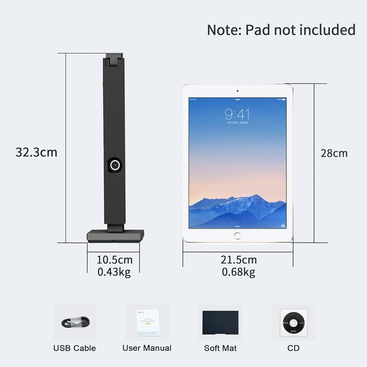 CZUR Lens800 Pro Portable 8MP A4 Document Scanner