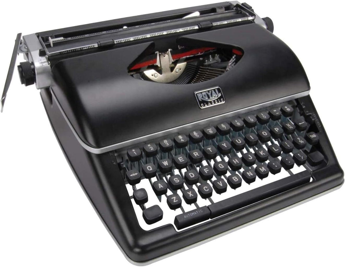 Olivetti Royal Classic Manual Typewriter (Black) Bundle