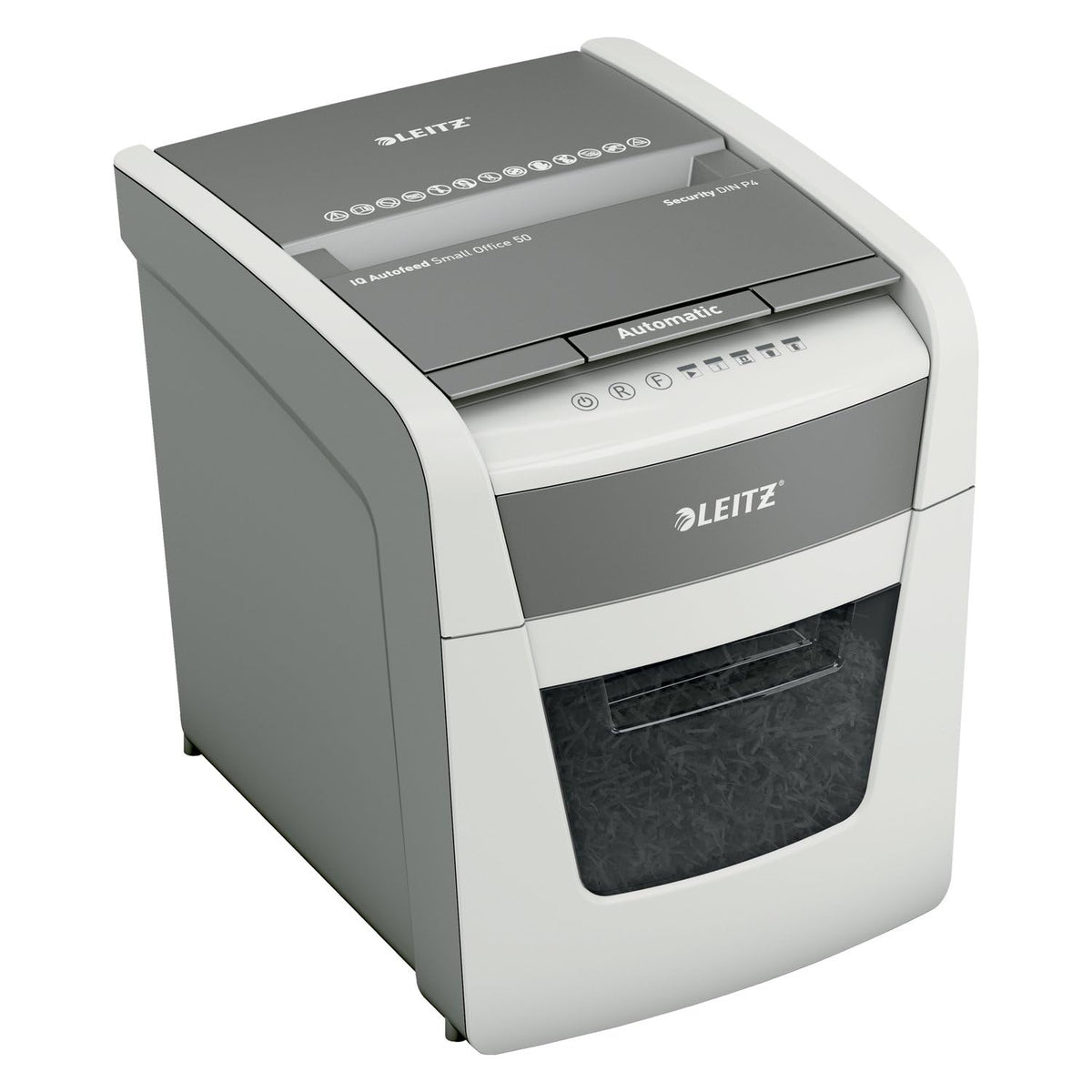 Leitz IQ Paper Shredder, Cross Cut, 10 Sheet, 6 Gallon Bin, P4 Security, Slim, Anti-Jam, Home Office (170004)