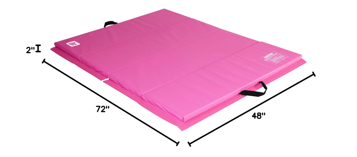 We Sell Mats - 4 ft x 6 ft x 2 - Personal Fitness & Exercise Mat for Home Workout - Lightweight and Folds for Carrying â All Purpose Gym Mat â Thick Mat for Yoga, Pilates, Stretches, Floor Exercises