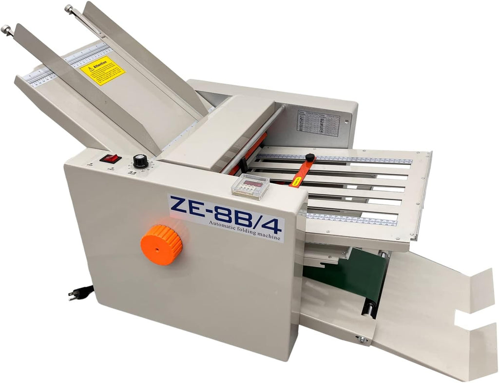 TECHTONGDA Automatic Paper Folding Machine 2"x3" up to 12"x27" Folded Size 110V