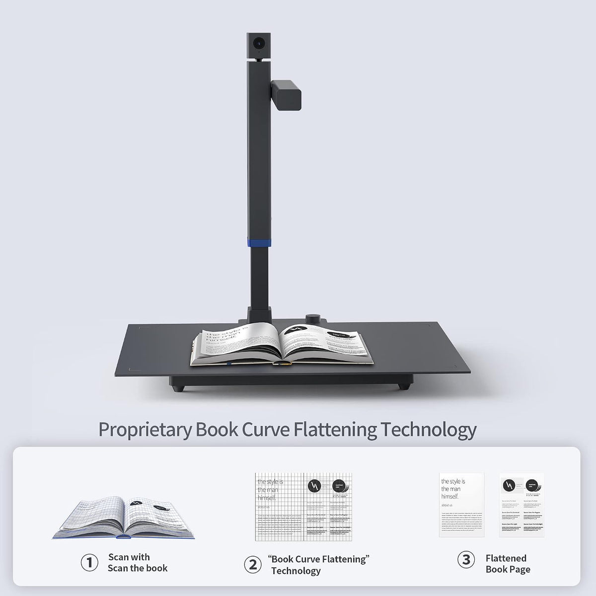 CZUR Shine Surface Pro 16MP Book & Document Scanner